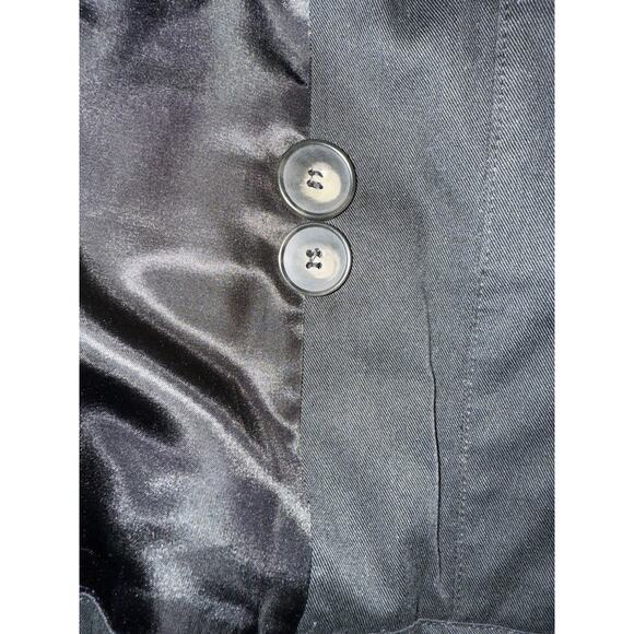 Joseph & Lyman Black Trench Coat Removable Wool Liner Collar Size M Casual City - Picture 13 of 16